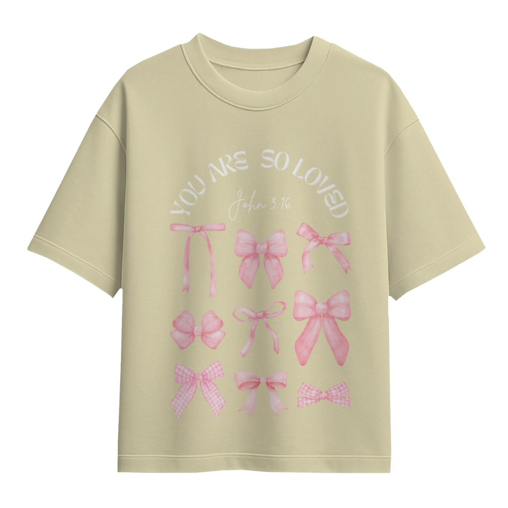 YOU ARE SO LOVED - CHRISTIAN T-SHIRT (BABY BLUE)