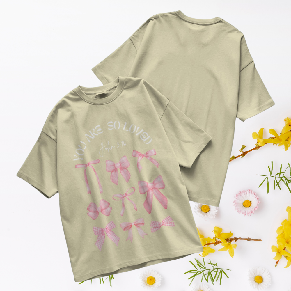 YOU ARE SO LOVED - CHRISTIAN T-SHIRT (BABY BLUE)