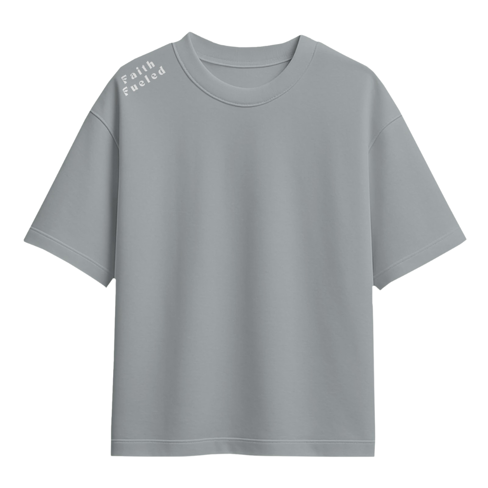 JESUS SAVED - CHRISTIAN T-SHIRT (GRAY)