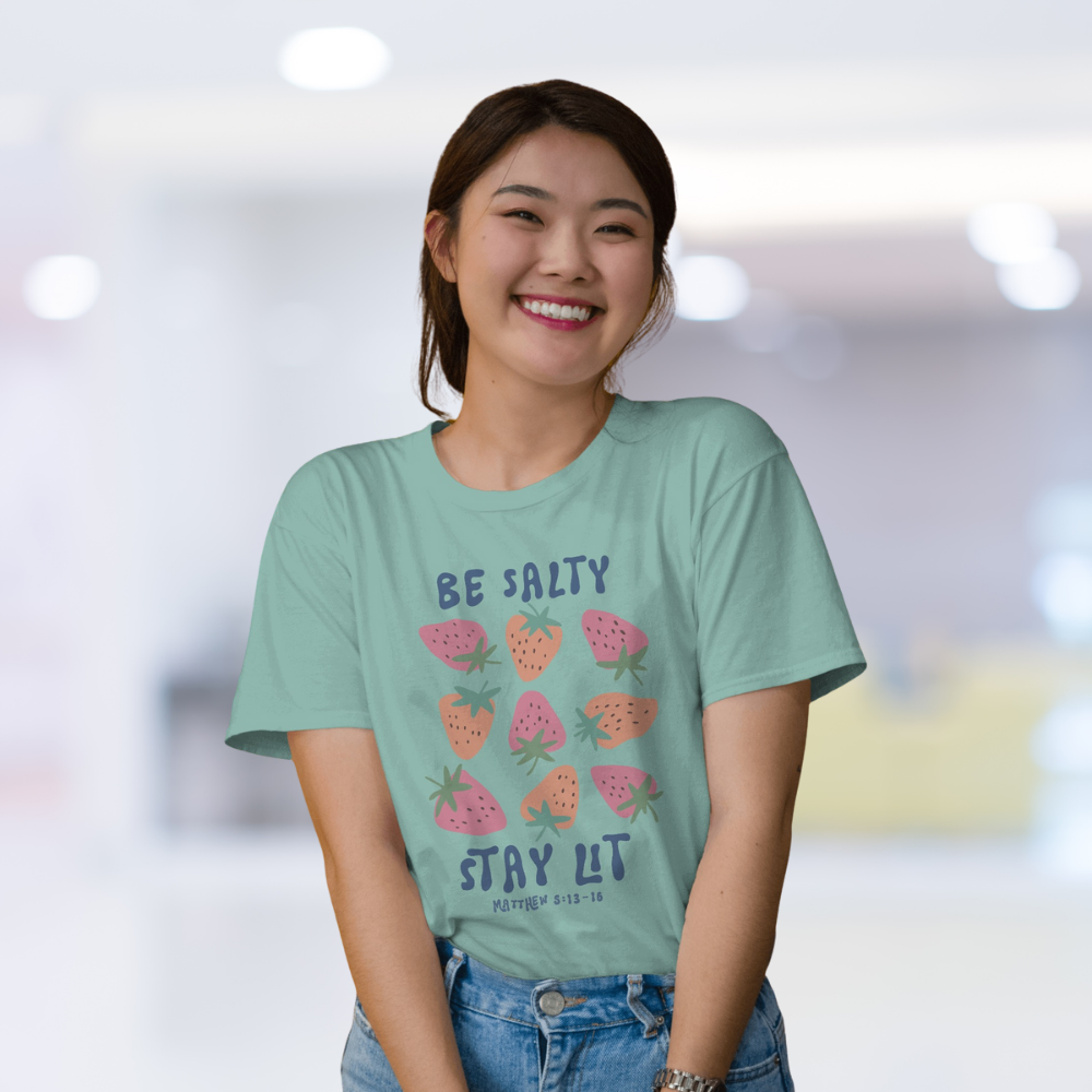 BE SALTY STAY LIT TEE
