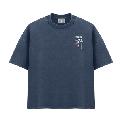 ARMOUR OF GOD (BLUE WASHED - OVERSIZED)