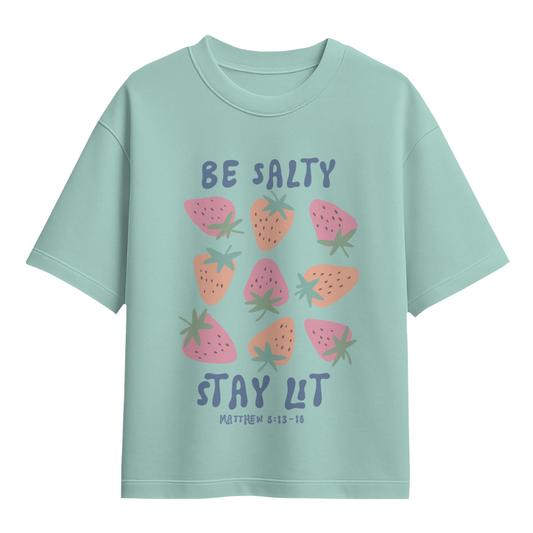 BE SALTY STAY LIT TEE