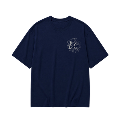 BE THE LIGHT - CHRISTIAN T-SHIRT (NAVY BLUE)