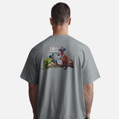 JESUS SAVED - CHRISTIAN T-SHIRT (BLACK)