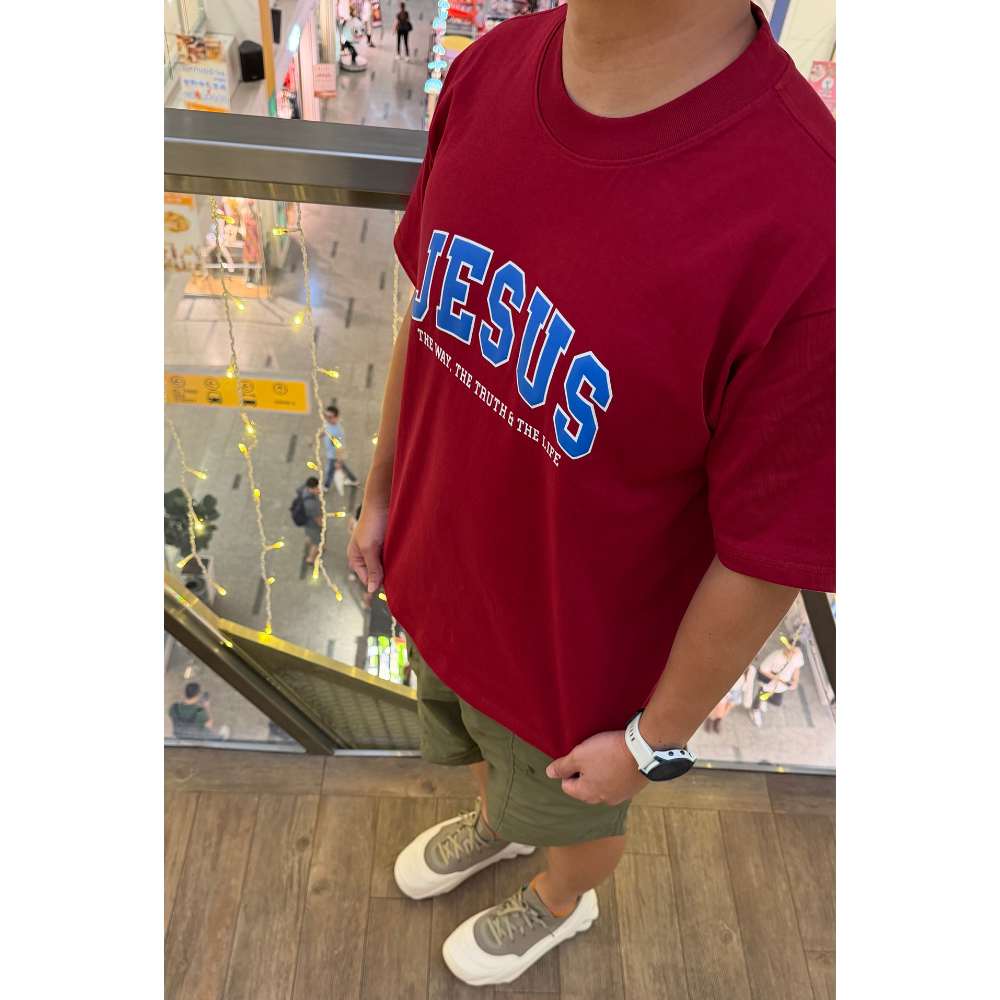 JESUS – The Way, The Truth & The Life Tee (Crimson Red)
