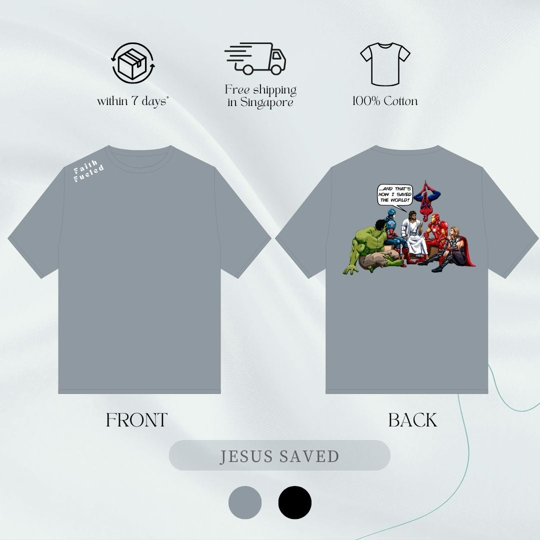 JESUS SAVED - CHRISTIAN T-SHIRT
