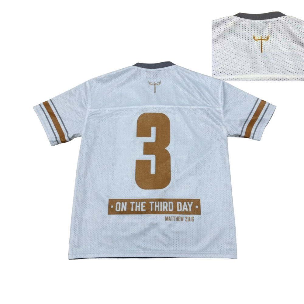 REVERSIBLE JERSEY — “IT IS FINISHED / HE IS RISEN”