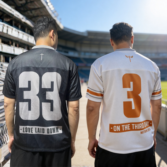 REVERSIBLE JERSEY — “IT IS FINISHED / HE IS RISEN”