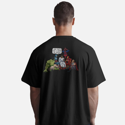 JESUS SAVED - CHRISTIAN T-SHIRT (BLACK)