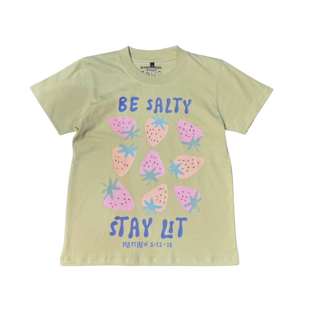 BE SALTY STAY LIT (FITTED TEE)