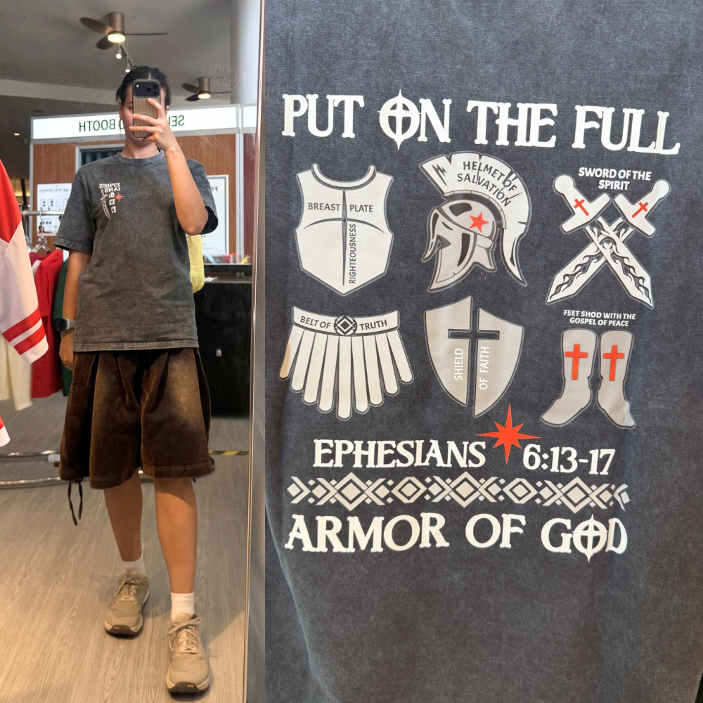 ARMOUR OF GOD (BLUE WASHED - OVERSIZED)