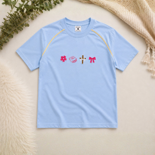 SWEET FAITH EMBROIDERY (REGULAR FIT) TEE