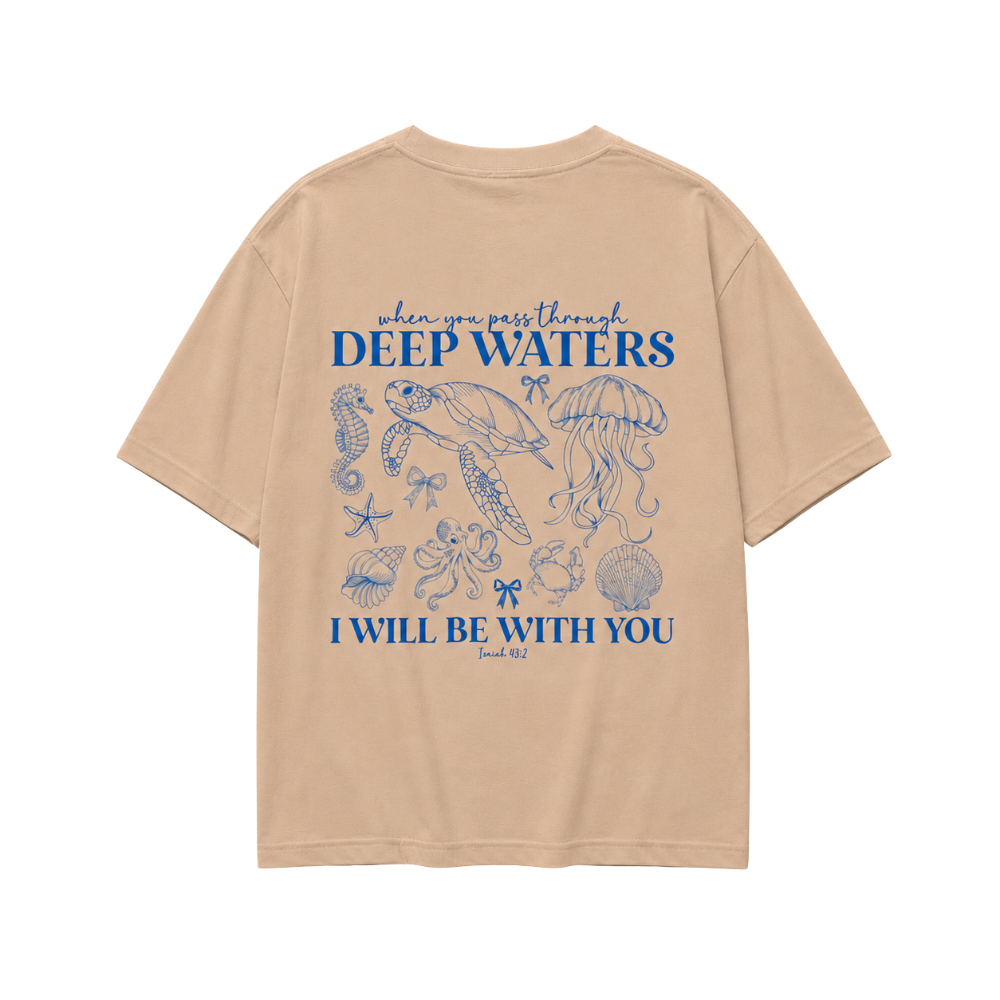 DEEP WATERS TEE (Sandstone)