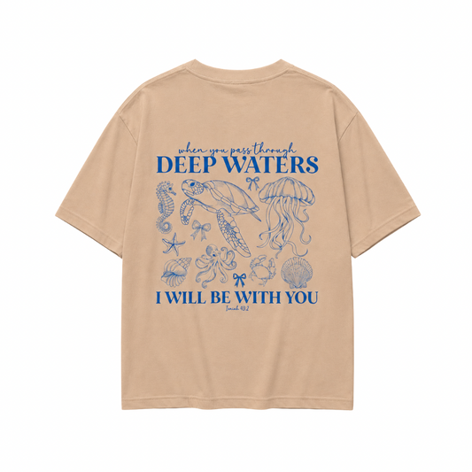 DEEP WATERS TEE (Sandstone)