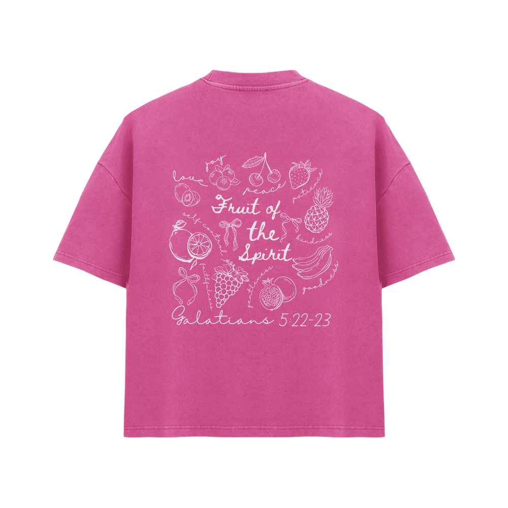 FRUIT OF THE SPIRIT (PINK WASHED - OVERSIZED)