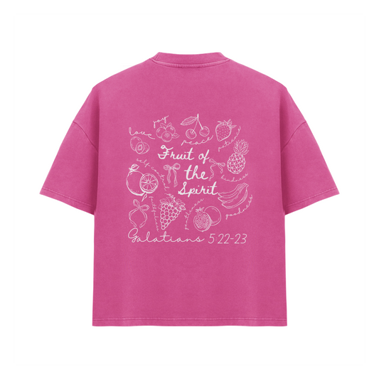 FRUIT OF THE SPIRIT (PINK WASHED - OVERSIZED)